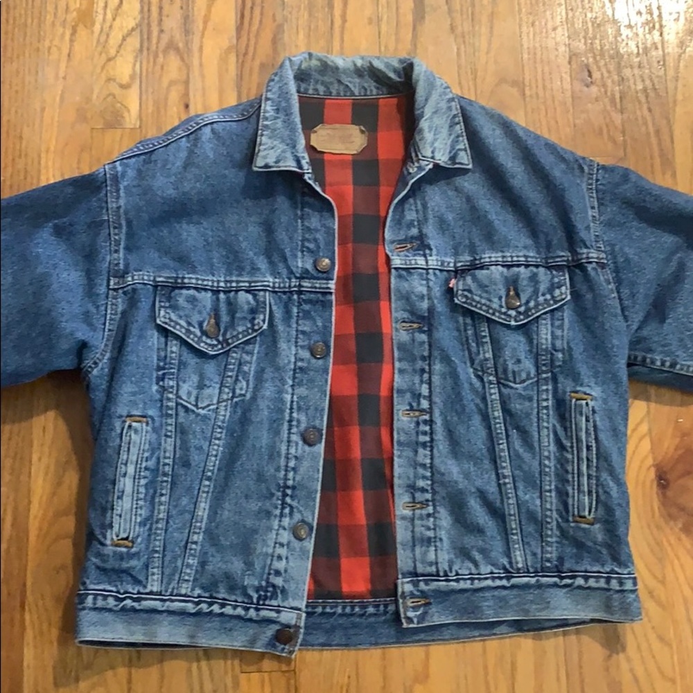 Vintage Levi’s Flannel Jean Denim Jacket 80’s 70’s
